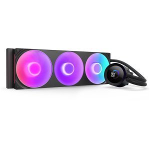 WATER COOLER 360MM NZXT KRAKEN PLUS, RGB, DISPLAY LCD, BLACK - RL-KR360-B2 - Imagem 4