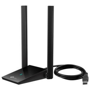 PLACA DE REDE WIFI TP-LINK AX1800, USB 3.0, 2 ANTES, 5/2.4GHZ, BLACK - ARCHER TX20U PLUS