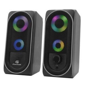 Caixa de Som Fortrek Gaming Multimedia Speaker Black Hawk RGB LIGHT- 73403