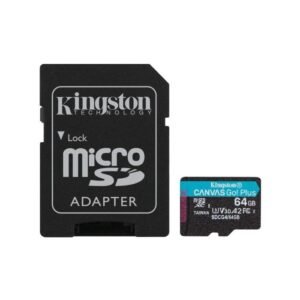 Cartão de Memória Kingston 64GB Micro SDXC CanvasSelect Plus + Adapt - SDCS2/64GB