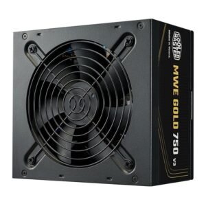 FONTE 750W 80 PLUS GOLD COOLER MASTER MWE GOLD 750 V3, ATX 3.1, BLACK - MPE-7506-ACAG-BB