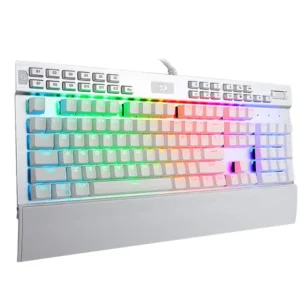Teclado Mecânico Redragon Gamer Kumara Branco Single Color Switch Red - K552W-2 (PT-RED)
