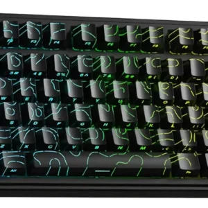 Teclado Mecânico Redragon Horus Mini RGB Preto Switch Brown - K632-RGB-(PT-BROWN)