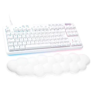 Teclado Mecânico Redragon Gamer Vili RGB Branco Switch Brown Low-Profile - K675 (PT-BROWN)
