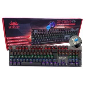 Teclado Mecânico Gamer Kalkan Loki Rainbow Switch Kalkan YH Brown Preto - KLK00013