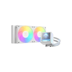 WATER COOLER 240MM GAMDIAS CHIONE P5-240, ARGB, DISPLAY LCD, WHITE - CHIONE P5-240 WH