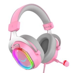 Headset Gamer Vinik Chroma USB 7.1 RGB Rosa - GH804