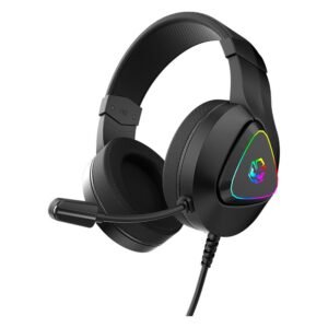 Headset Gamer PcYes Kamar Black Vulcan USB Driver 50mm Microfone Destacável - HGKM50BV