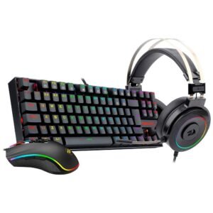 Kit Teclado e Mouse Gamer C3Tech Preto e Vermelho - GK-20V2BK