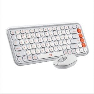 Kit Teclado e Mouse Lecoo Sem Fio Branco - KW202