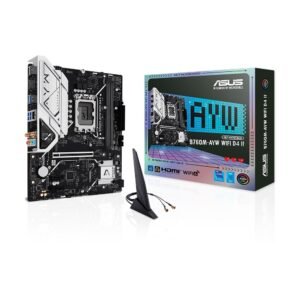 PLACA MÃE ASUS B760M-AYW WIFI D4, INTEL LGA 1700, MATX, WF/BLT, DDR4 - B760M-AYW WIFI D4