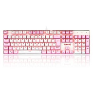 Teclado Magnético Redragon Gamer Kumara Pro RGB Branco Switch Red - K552W-RGB-PRO (PT-RED)
