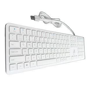 Teclado Bluetooth C3Tech Multi-Device Branco - K-BT100WH