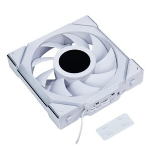FAN 120MM LIAN LI UNI FAN SL WIRELESS LCD REVERSE BLADE, ARGB, WHITE - 12RSLLCD1W1W